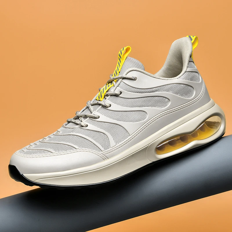 RUMDAX Mens Professional Air Cushion Mesh Breathable Running Shoes Outdoor Sports Athletic Walking Shoes Sneakers Plus Size 46