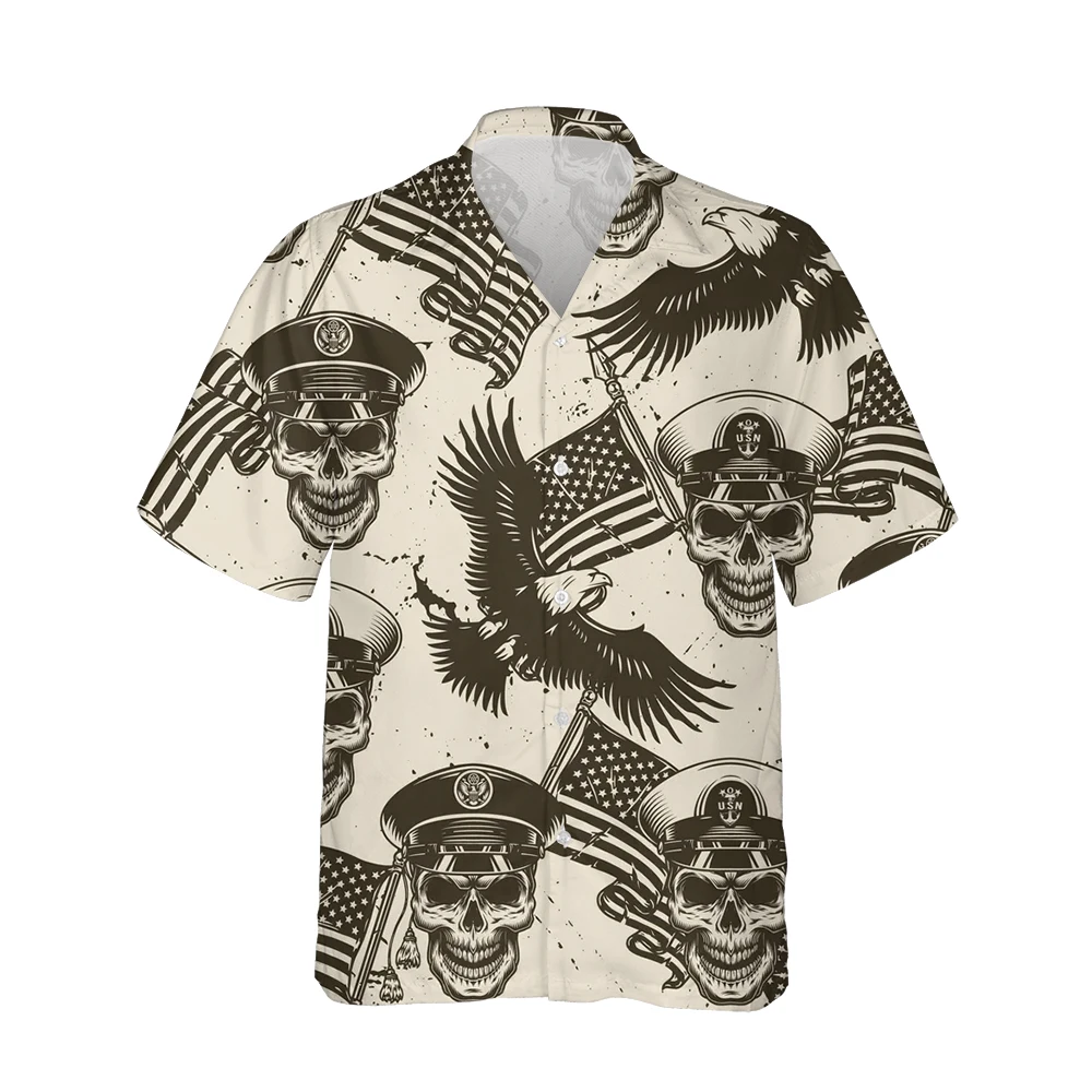 Jumeast 3d Magical Flying Eagle Sky Printed Hawaiian Shirt Men Short Sleeve Vintage Street Fashion Shirts Casual Loose Tops 5XL