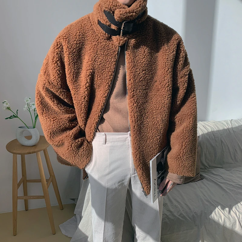 

New 2023 Men's Casual Jackets Fashion Winter Male Fur Trench Thick Overcoat Heated Jackets Cotton Warm Coats Long-sleeved X47