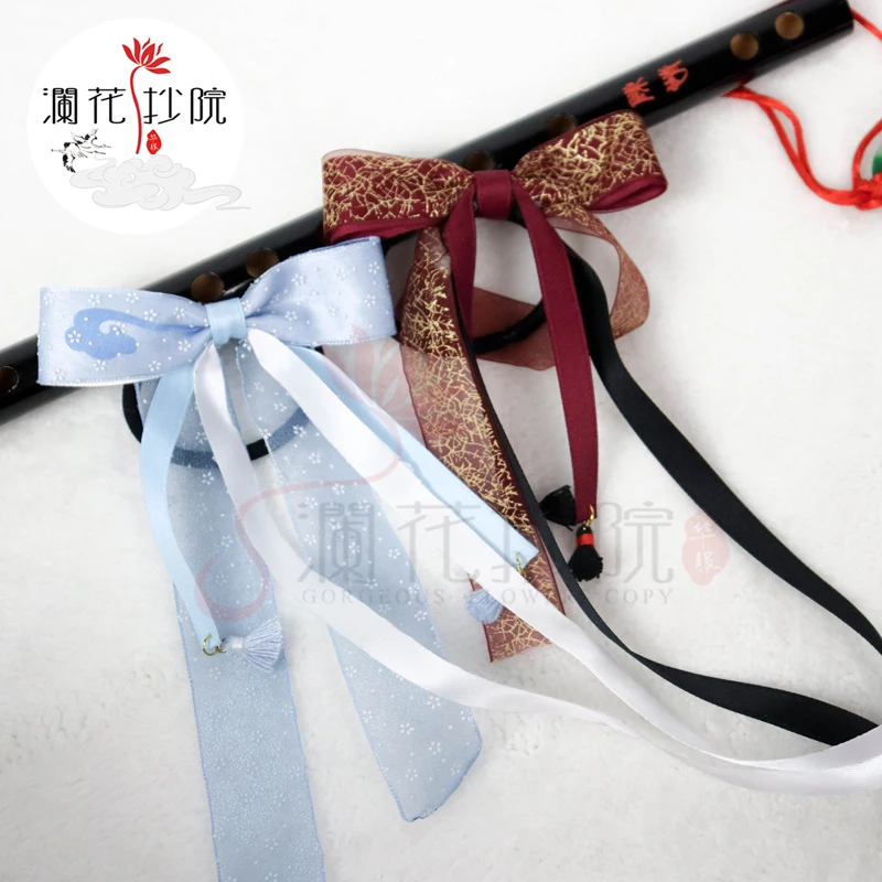 

Anime the untamed Mo Dao Zu Shi Wei wuxian Lan wangji hairpin bowknot Cosplay