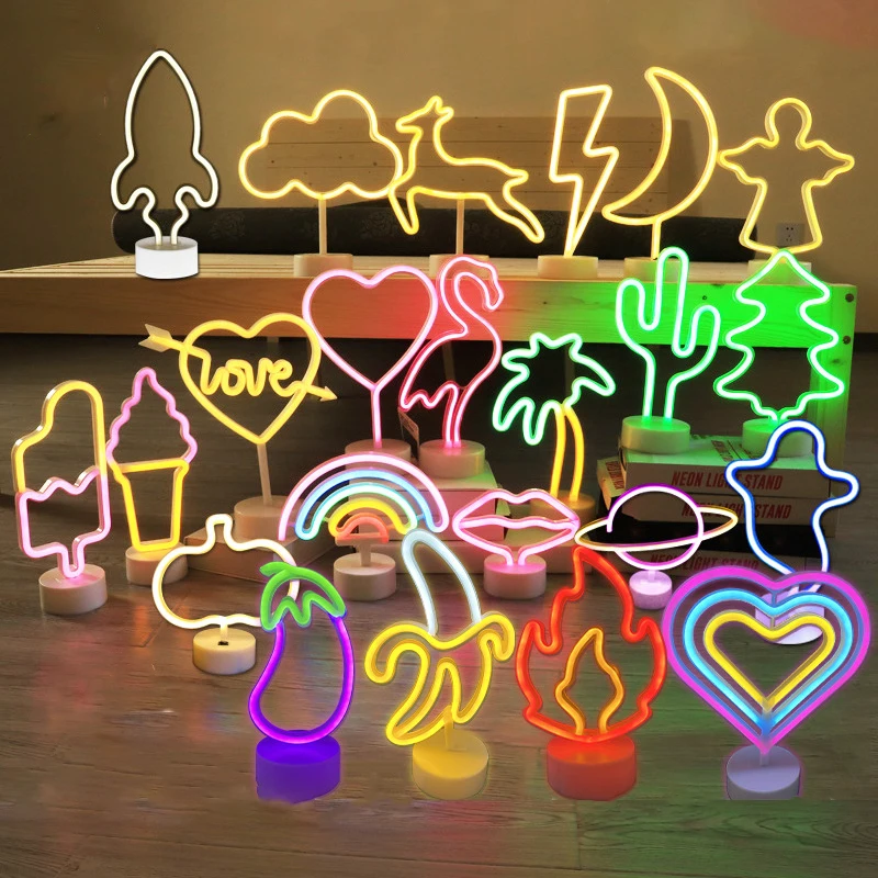 

Neon Sign LED Neon Light Wall Light Waterproof Neon Light Sign Wall Hanging Art Sign Fruit Neon Light for Kids Room Home Decor