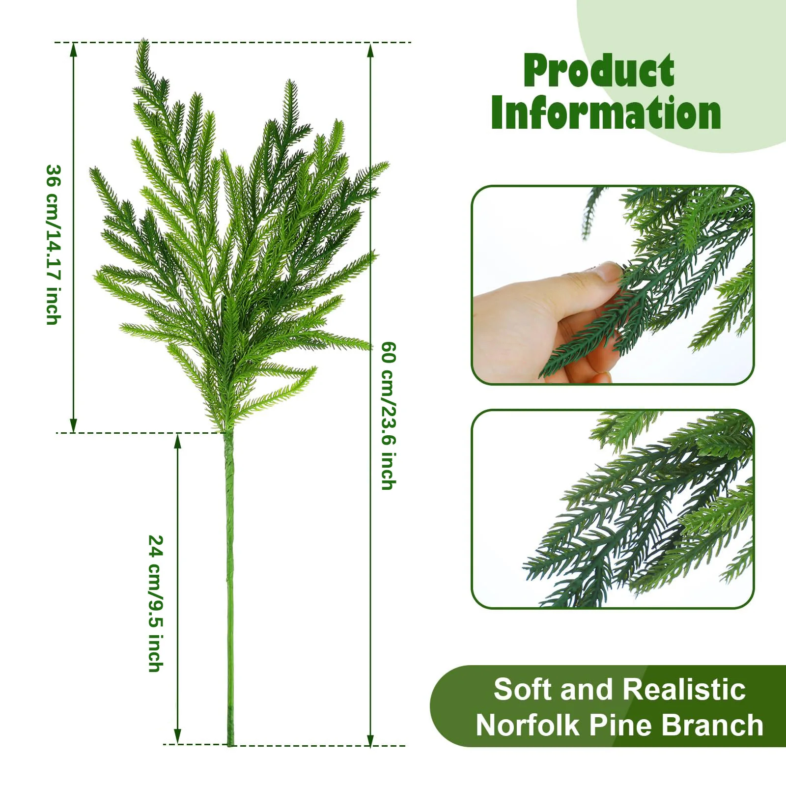 

Искусственные сосновые ветки Norfolk