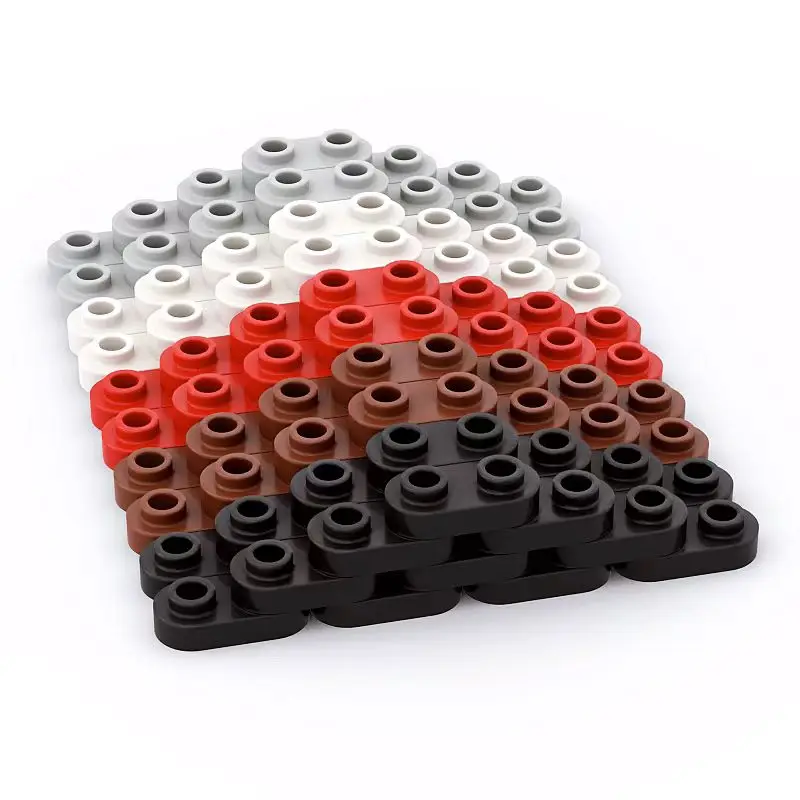 200 шт. MOC Brick Parts 35480 piastra rotonda 1x2 con borchie aperte совместимый строительный блок particelle fai da te
