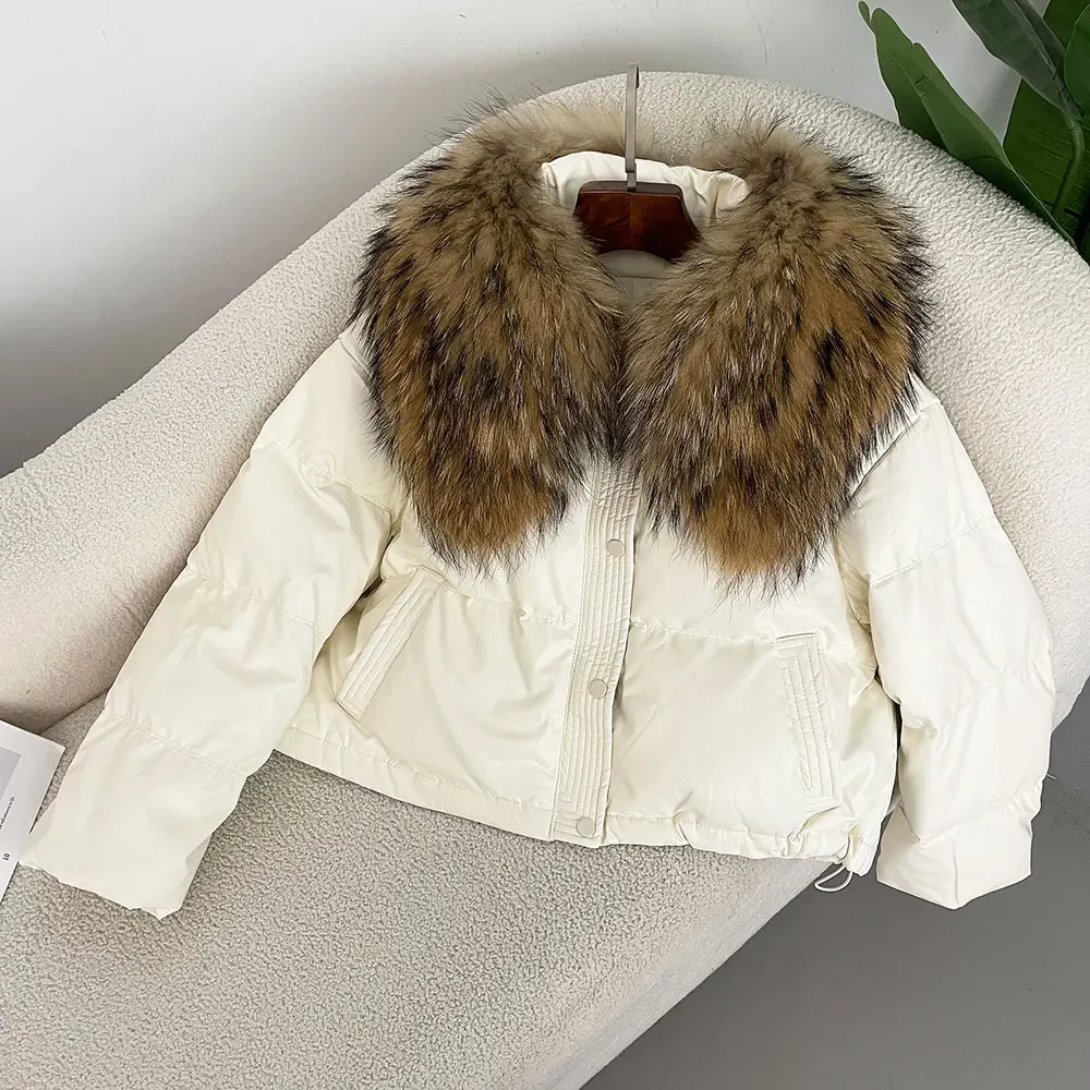 Зимняя эксклюзивная модель короткое меховое пальто в Корейском стиле Женская