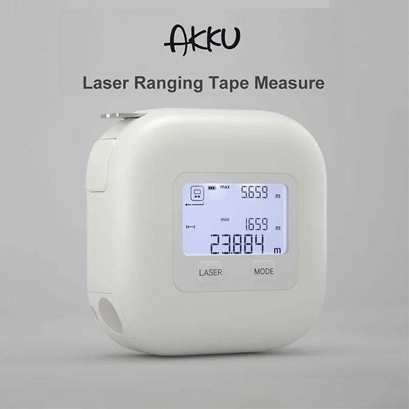 

ATuMan Infrared Tape Laser Rangefinder 3m Ruler 25m Laser Distance Meter Range Finders Portable Rechargeable Measuring Tape Tool