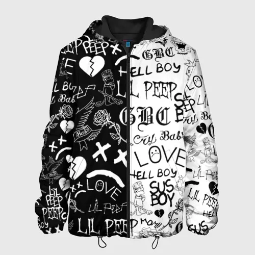 Мужская куртка 3D LIL PEEP LOGOBOMBING | ЛИЛ ПИП