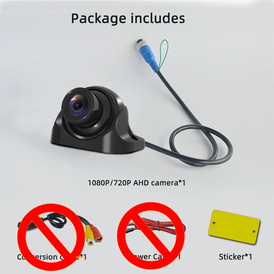 

AHD Full HD Камера ночного видения заднего вида 1080P 720P Реверсивная передняя сторона для грузовика Автобус Тяжелый автомобиль RV Грузовик Ван Пикап