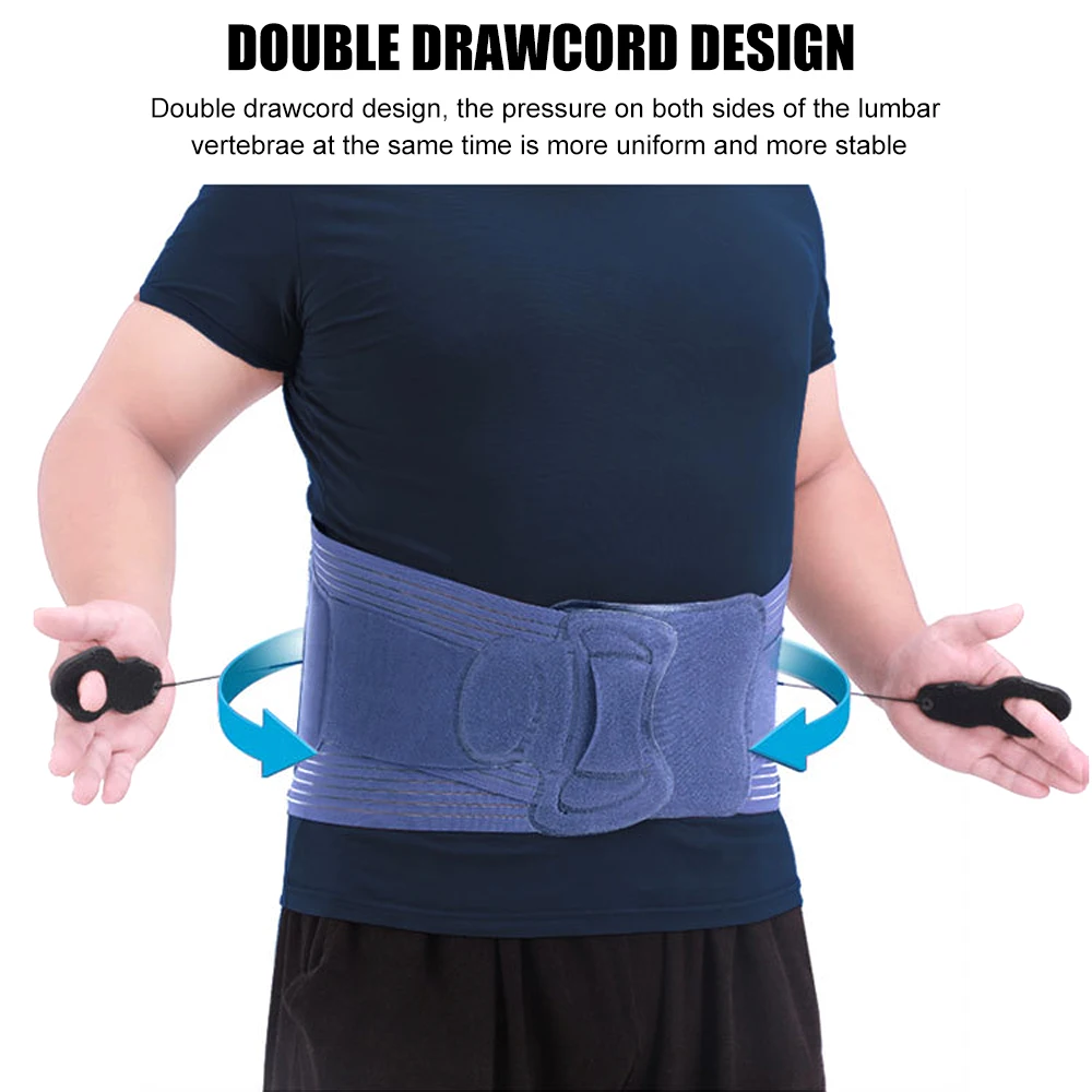 Lumbar Lower Back Brace & Dual-Pulley System,Decompression Waist Sacral Orthosis Support for Strain, Sciatica Herniated Discs