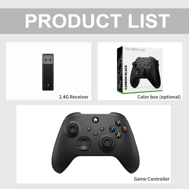 Контроллер геймпада для XBOX Serise X/S с беспроводным приемником 2 4G противоскользящая