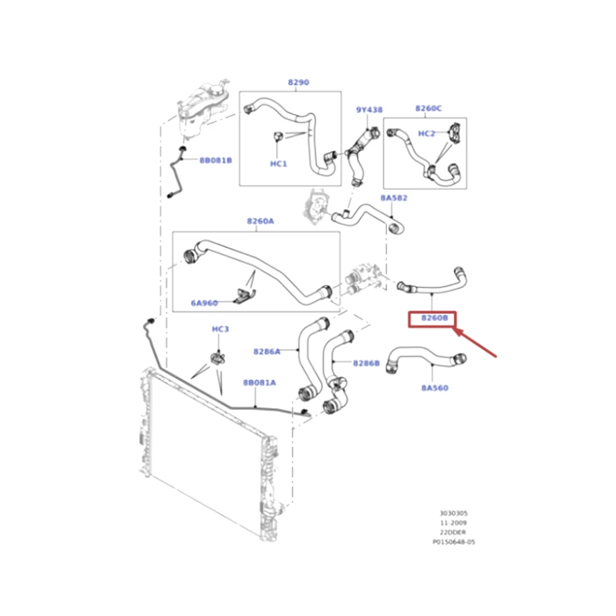 Один шланг для охлаждения EGR Land Rover Freelander 2 Ranger evodiscovery Sport LR000943 LR000941