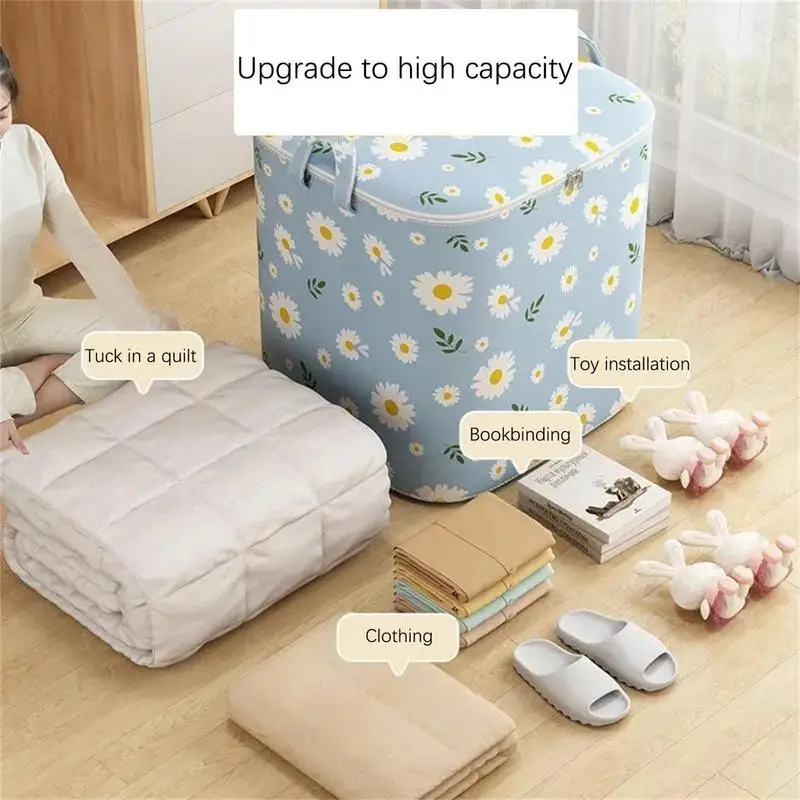 

Universal Blanket Storage Bags High Quality Jumbo Zippered Storage Bag Multifunctional Storage Bag For Traveling Shiftting