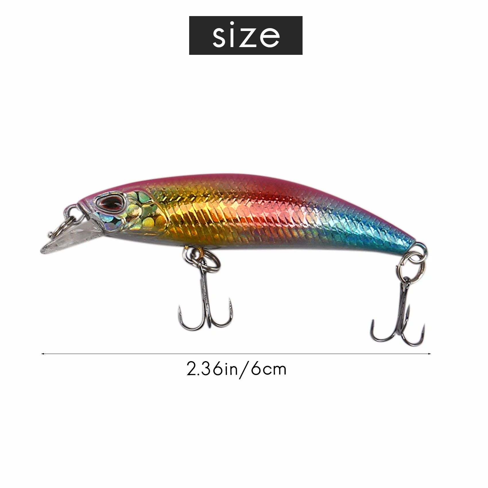 10 шт./партия плавающие рыболовные приманки 6 см