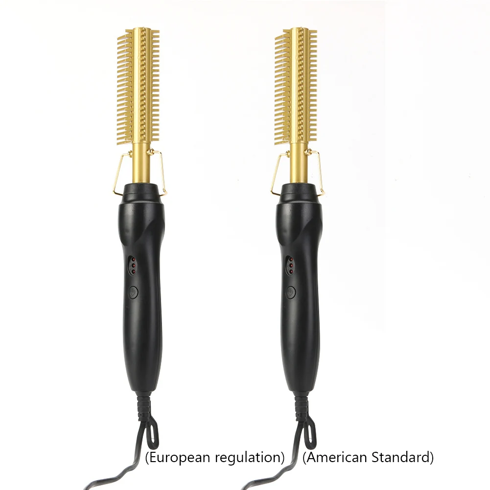 

Straightening Brush Hair Straightener curlers pressing comb hot Heating comb electric brush Hair curling Flat iron Smoothing