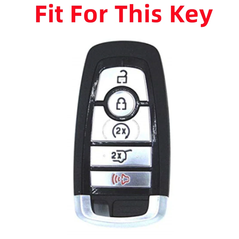 Новый стиль Мягкий ТПУ 5 кнопок Автомобильный Дистанционный ключ для Ford Fusion Mustang