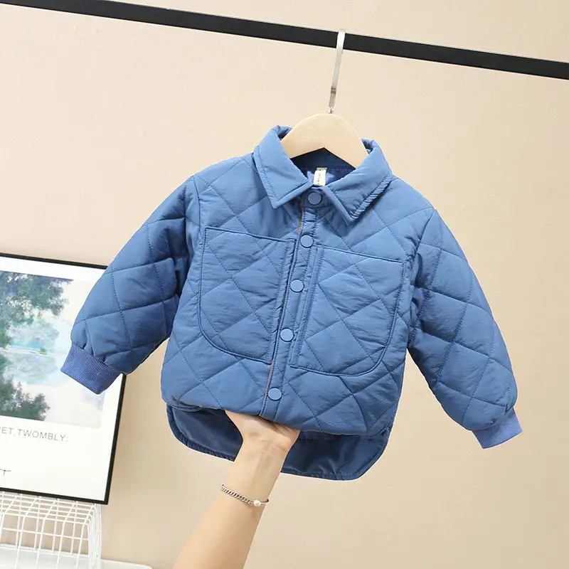 Aurumn мальчик хлопковое Стеганое пальто детская зимняя куртка бейсбольный костюм