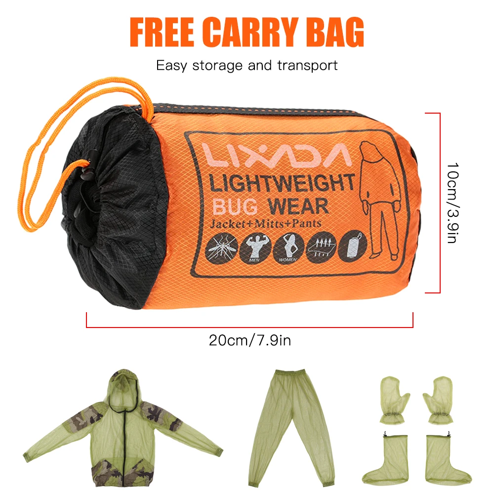 Lixada женский костюм куртка с насекомыми Женская сетчатая рыболовная Защитная