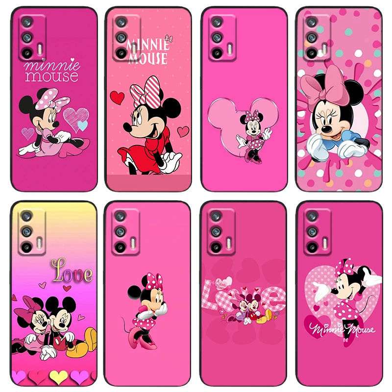 

Minnie Mickey Mouse Hot Phone Case For OPPO Realme V11 X3 X50 Q5i GT GT2 Neo2 Neo3 C21Y C30S 9 9i 8 8i 7i Pro Master Black