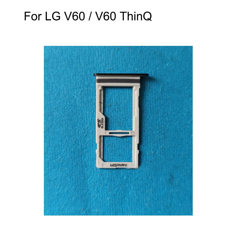 For LG V60 New Tested Sim Card Holder Tray Card Slot For LG V 60 ThinQ Sim Card Holder Replacement Parts