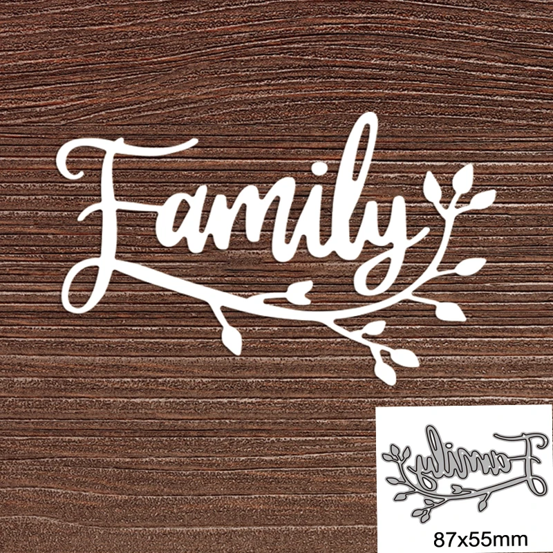 

Family Metal Cutting Dies For DIY Scrapbook Cutting Die Paper Cards Embossed Decorative Craft Die Cut New