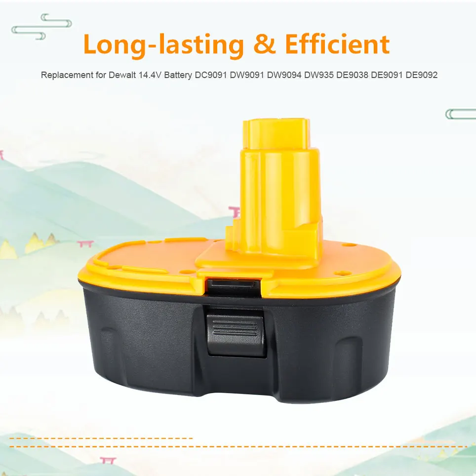 

18V 12800mAh NiMH Power Tool for DeWalt DC9096 DE9039 DE9095 DW9098 DE9503 DW9096 Replacement Battery