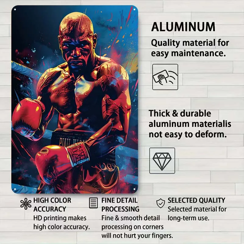 Floyd Mayweather Sports металлический плакат Декор для декора комнаты Эстетические