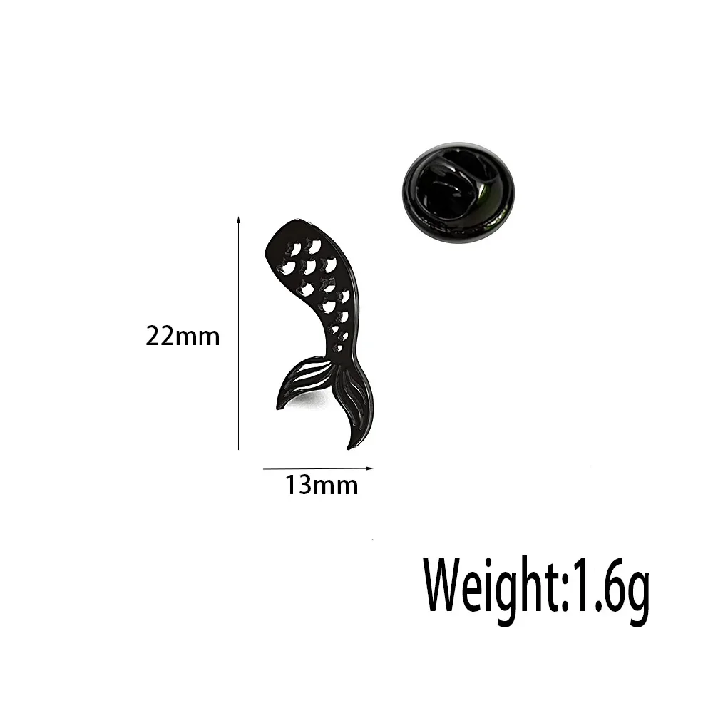 Брошь &quotРусалочка&quot из нержавеющей стали