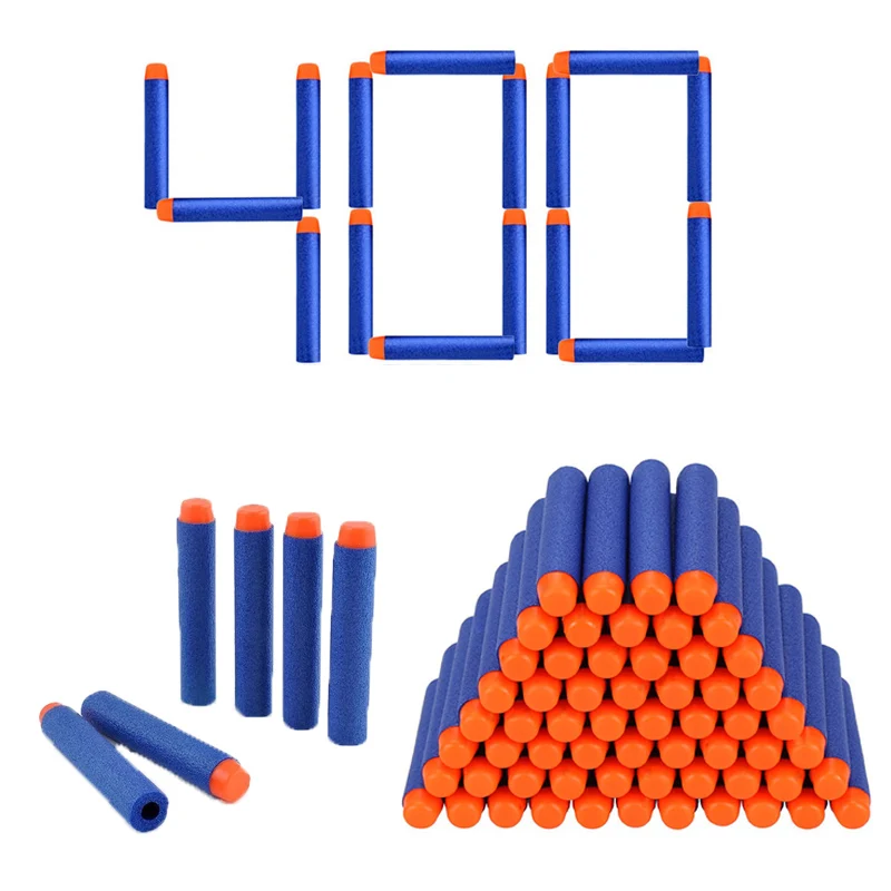 

400 шт., мягкие круглые пули для пистолета Nerf, 7,2 см