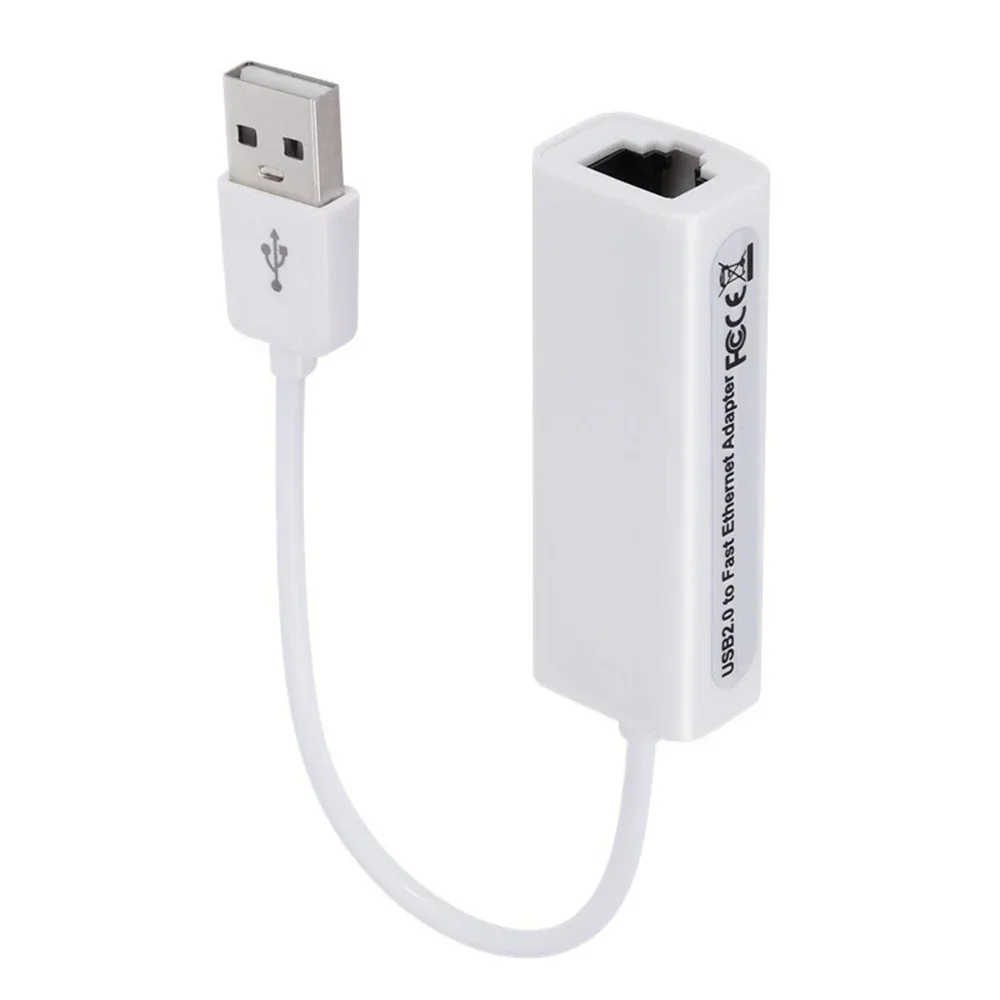 USB 2 0 Проводная сетевая карта к RJ45 100 Мбит/с Ethernet Lan адаптер для ПК ноутбука Windows 7 8 10
