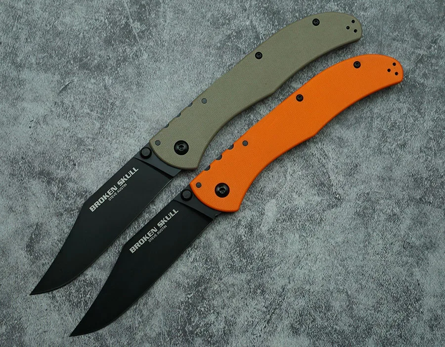 Новый складной нож LEMIFSHE с изображением сломанного черепа лезвие Марка XHP Ручка G10