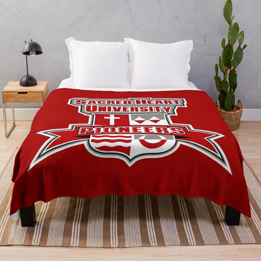 

Cobertor de lance da universidade do coração sagrado ultra-macio micro velo