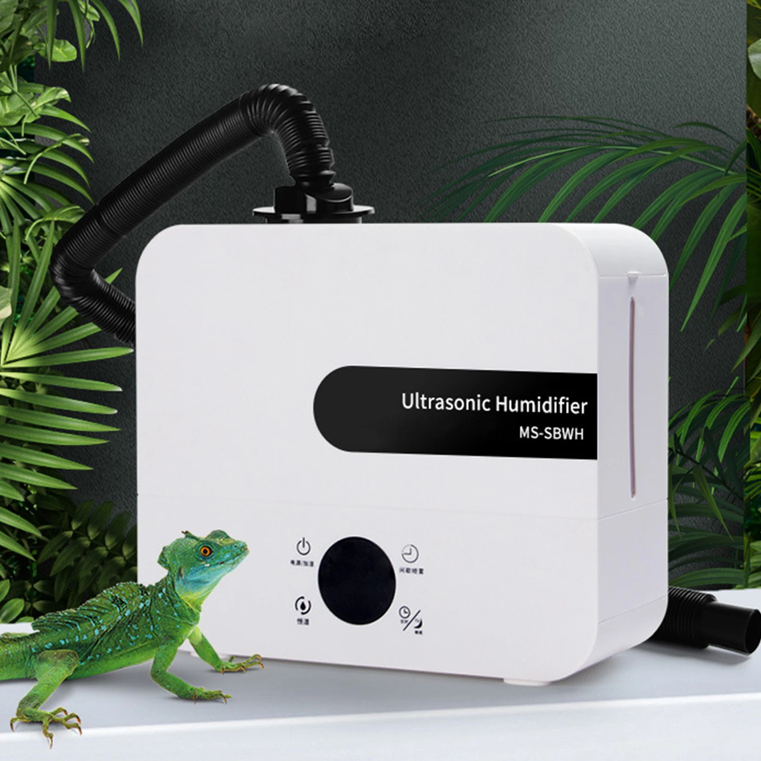 

Reptile Humidifiers Intermittent Wall Mount & Desktop Reptile Fogger Smart Amphibians Herps Humidifier for Bedroom