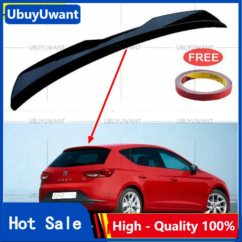 

Спойлер для автостайлинга UBUYUWANT для Seat Leon 5F с 2012 по 2020, спойлер из высококачественного АБС-материала, глянцевый черный спойлер