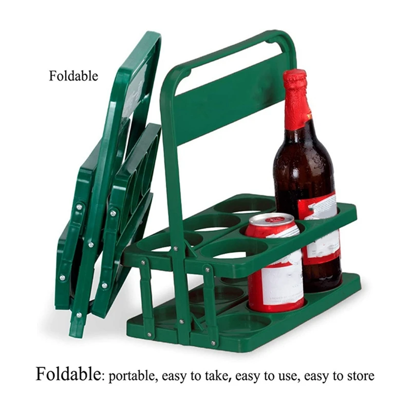 Складная подставка для бутылок с 6 отверстиями Портативная барбекю столовых