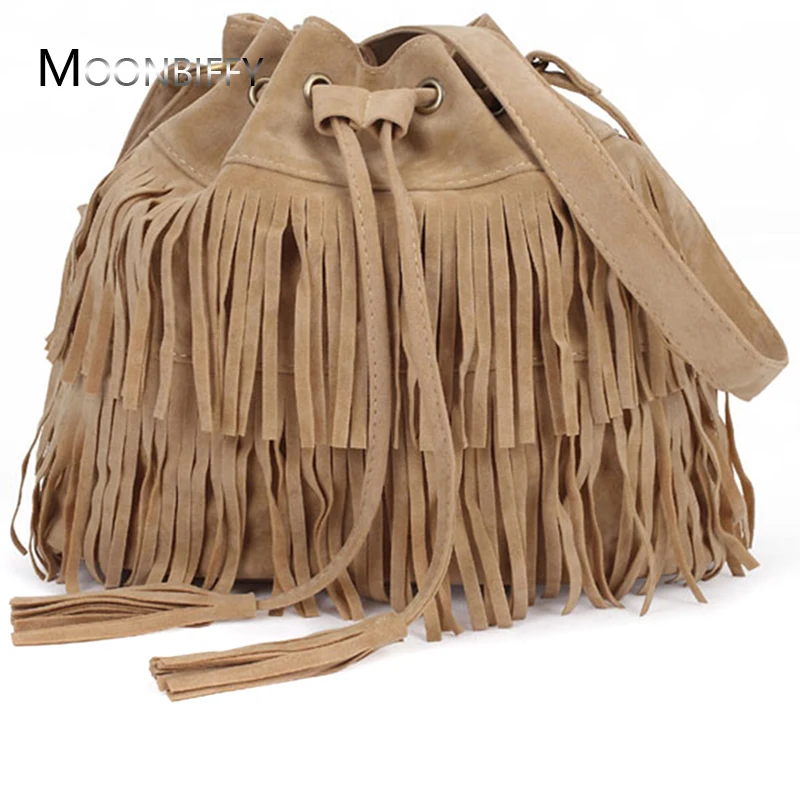 

Retro Faux Suede Fringe Women Messenger Bags Tote New Handbag Tassel Shoulder Handbags Crossbody Bag Bolsa Feminina