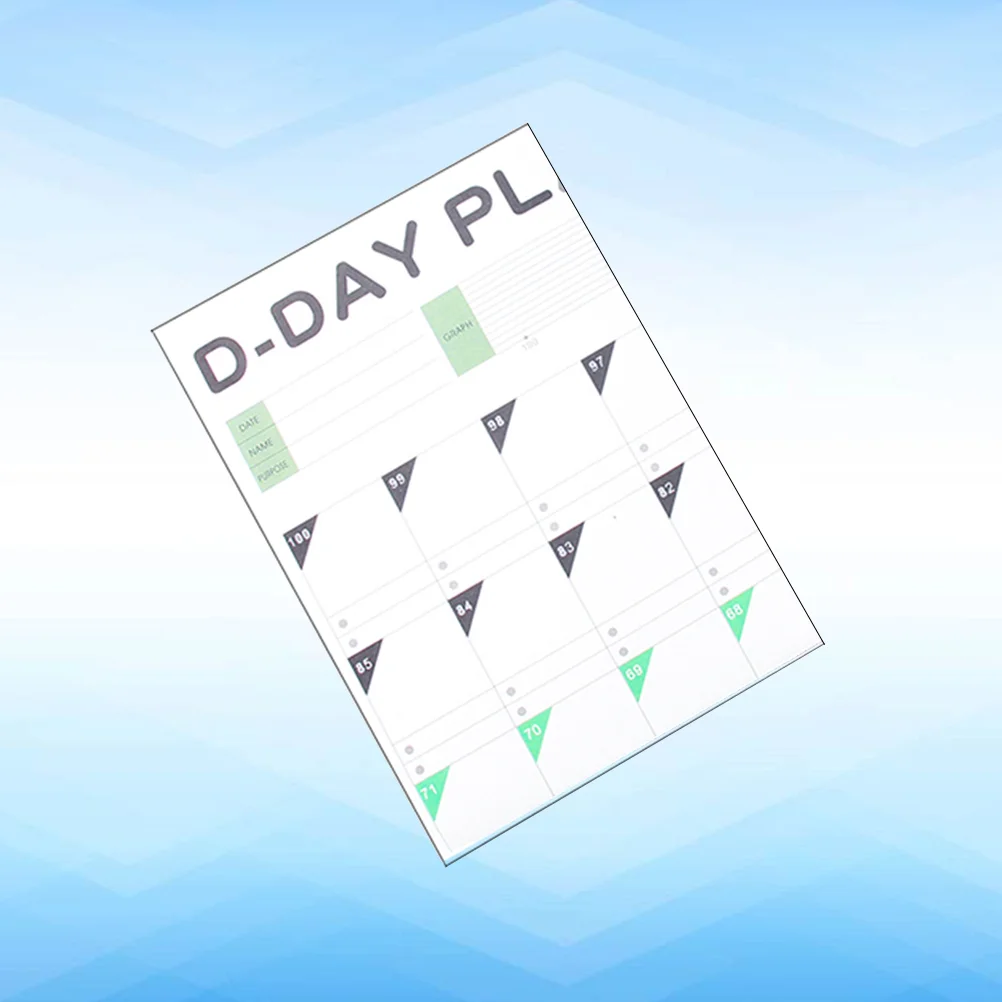 

2019 Year Learning Schedule 100 Day Countdown Calendar The Gift Table Kids Study Planning Supplies Periodic Planner Dining