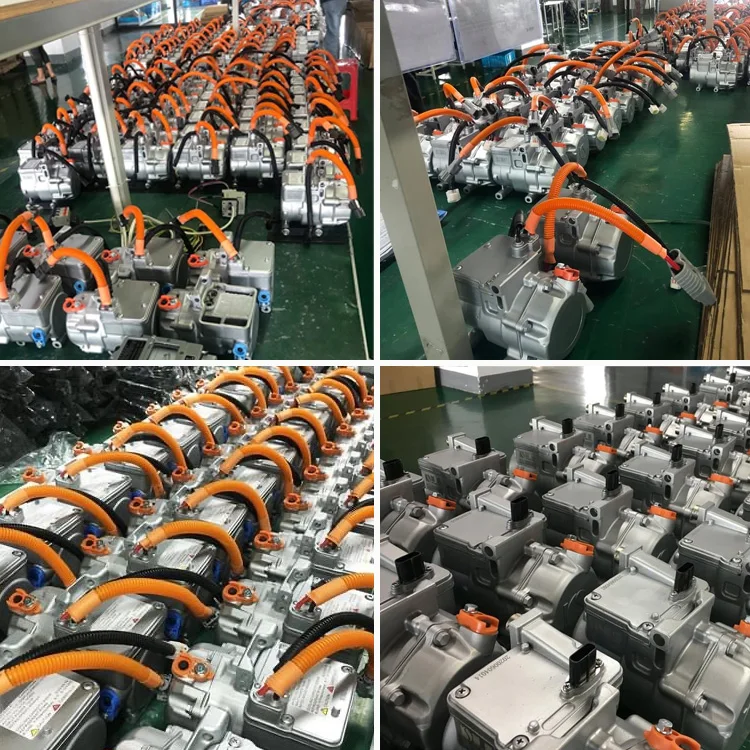 Универсальный Электрический автомобильный компрессор кондиционера прокрутка