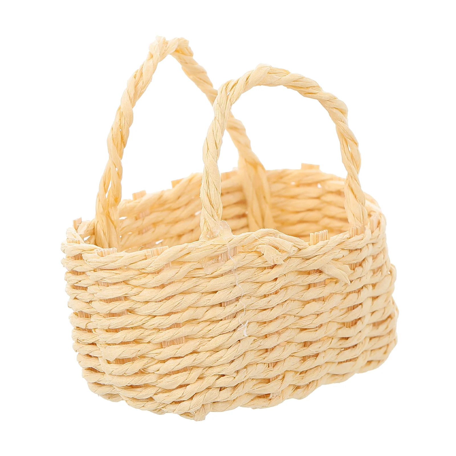

Basket Baskets Small Flower Storage Woven Miniaturegirl Wedding Favors Party Ornaments Hanging Tree Candy Gift Bread Farmhouse