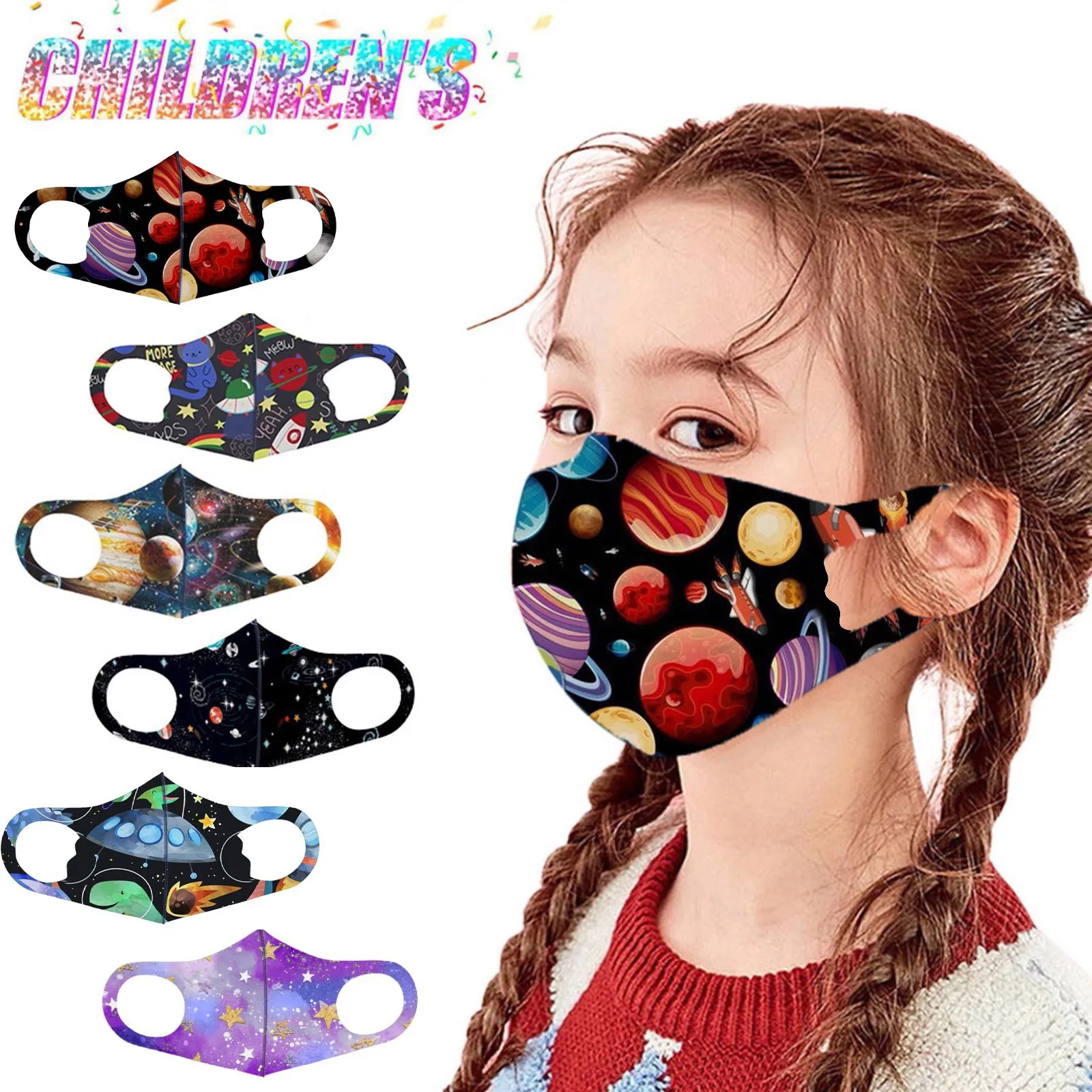 

Многоразовая детская маска Защитная Pm2.5 маска для рта Регулируемая Ветрозащитная маска Быстрая доставка детская маска унисекс