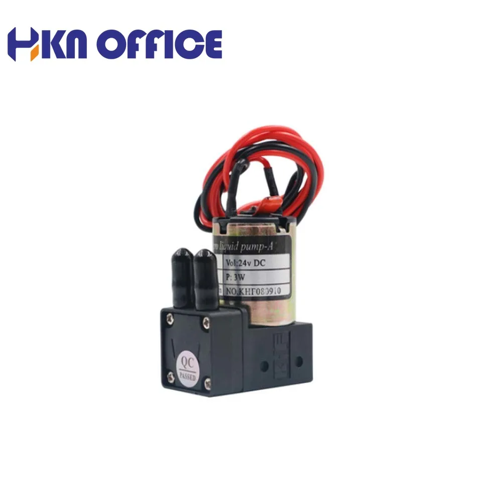 

KHF Small Ink Pump 24VDC 3W 100-200ML/min Micro Diaphragm Liquid Pump for Large Format Eco Solvent Printers Good Quality !