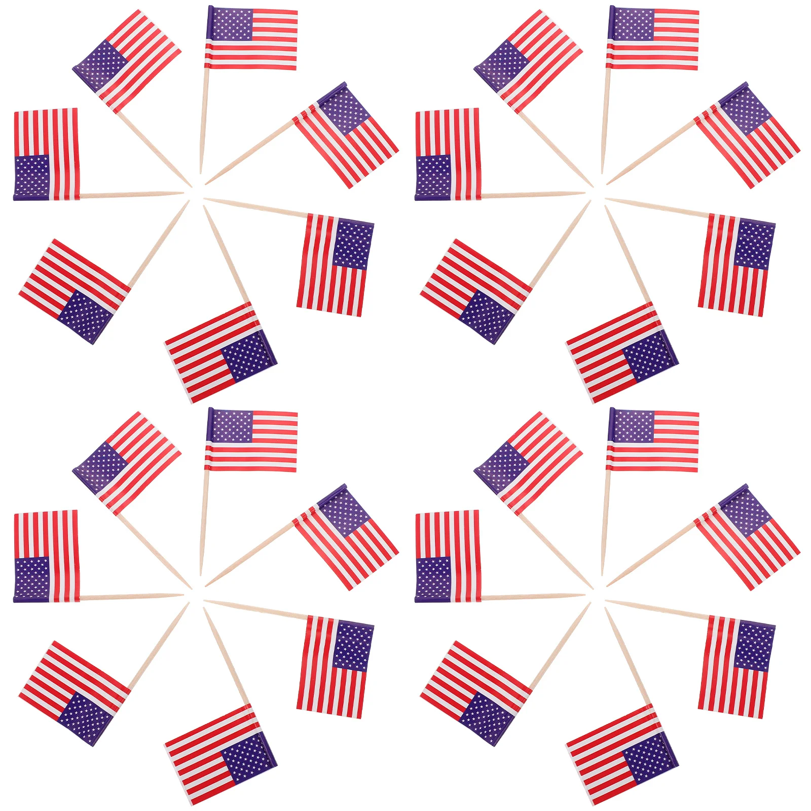 

Flag Flags Cupcake American Toothpick Toothpicks Stick Mini Toppers Picks Country Usacocktail Party Small Decor Sticks World