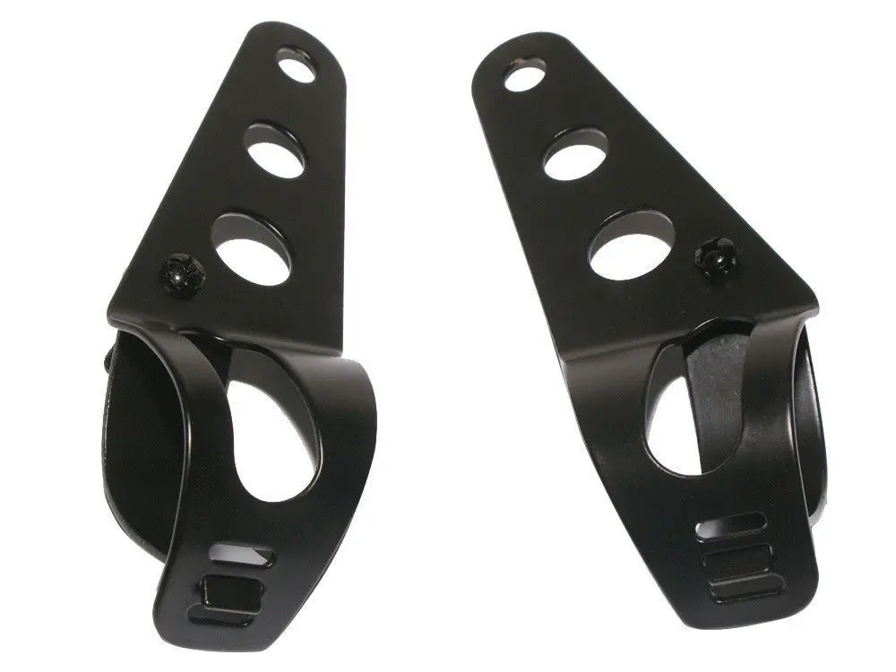 

Chrome Black Motorcycle Headlight Mount Head Light Bracket 35mm-43mm