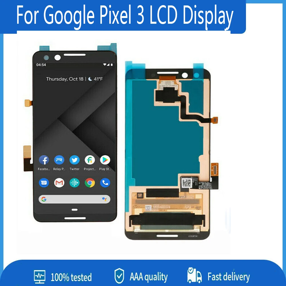 Оригинальный AMOLED-дисплей Sinbeda для Google Pixel 3 запасная часть дигитайзера сенсорного