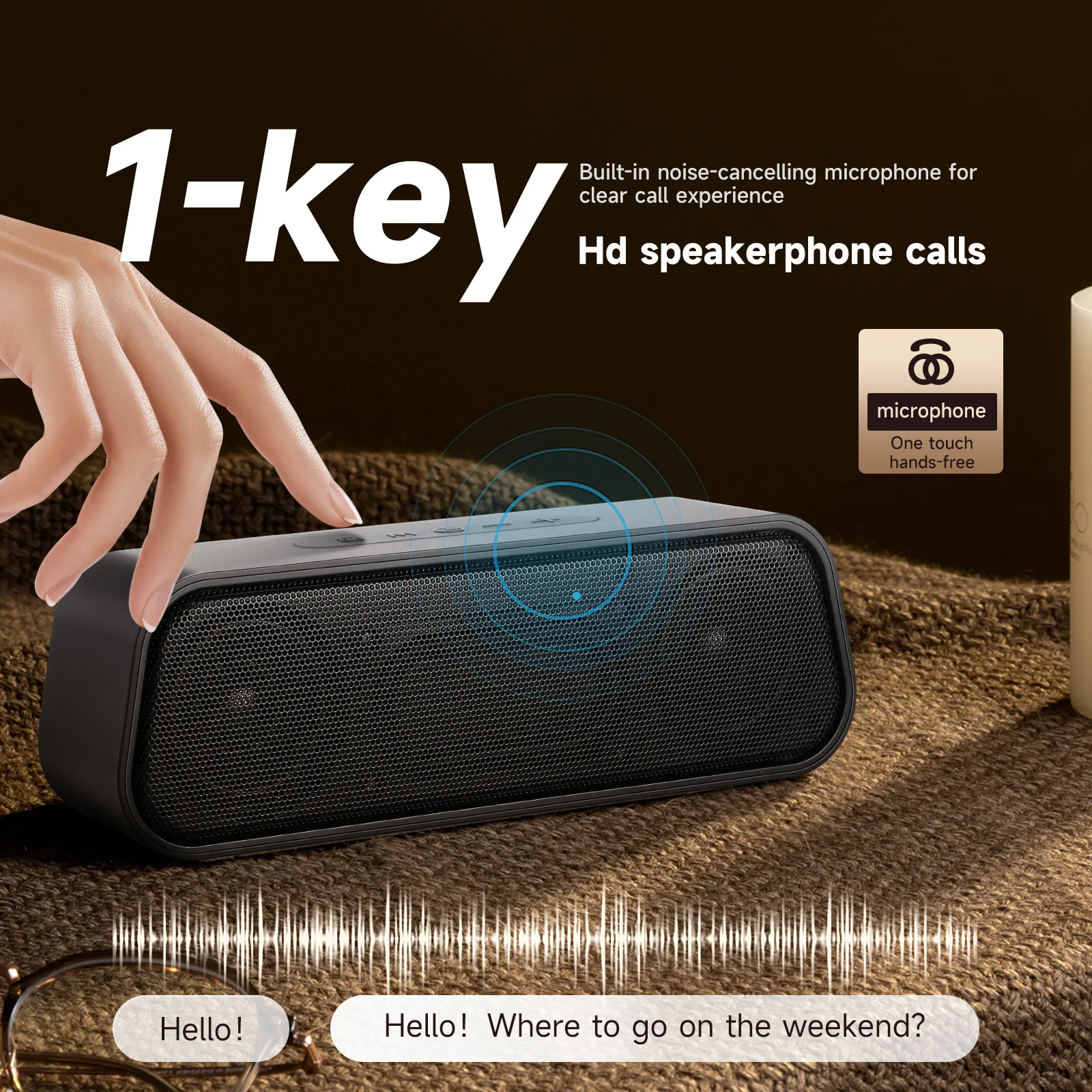 Наружный водонепроницаемый Bluetooth-динамик стерео беспроводной домашний громкой