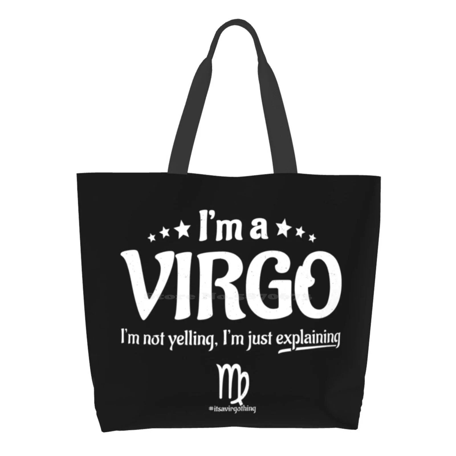

Virgo Meme - Funny Virgo Quotes - Virgo Birthday Reusable Household Tote Bags Storage Bags Virgo Virgo Birthday Funny Virgo