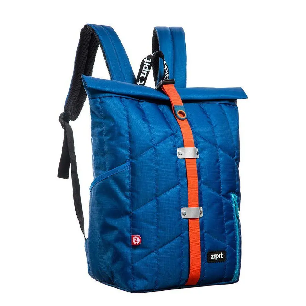 Puffer Backpack, High School and College Bag, Padded Laptop Compartment, Tear Resistant (Blue)