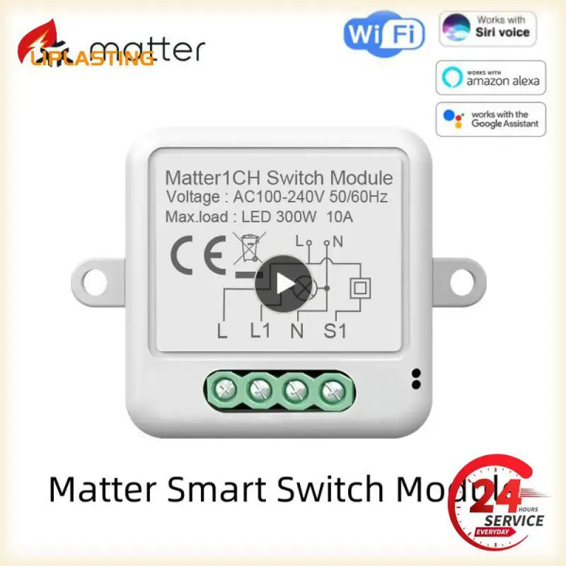 

Switch Module Wireless Remote Work With Siri/alexa/google Home Wifi Smart Switch 2.4ghz Wifi Ac100-240v 50/60hz App Control