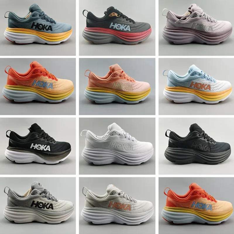 

HOKA Bangdai 8Bondi 8 Men's Running Shoes Shock Absorbing, Durable, Anti slip, Sports, Casual, Elevated, Mountaineering Women