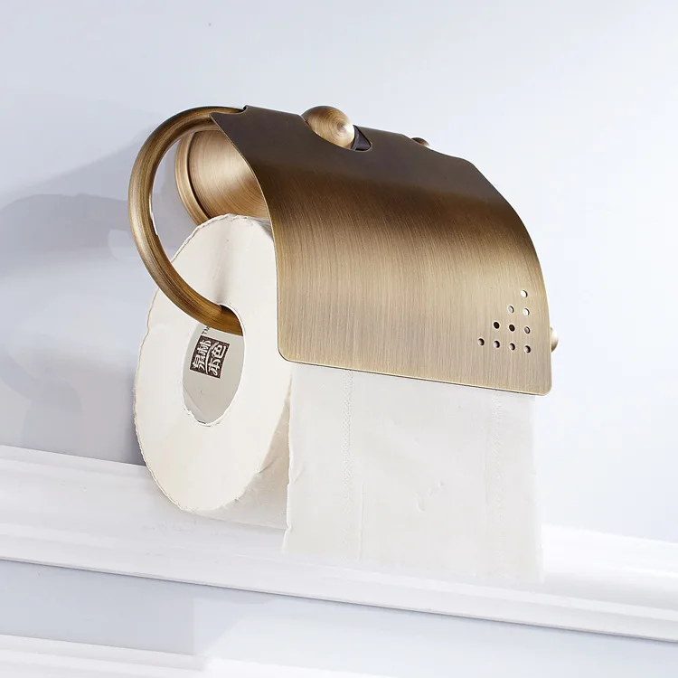 Античная латунь европейский стиль коробка для бумажных полотенец держатель