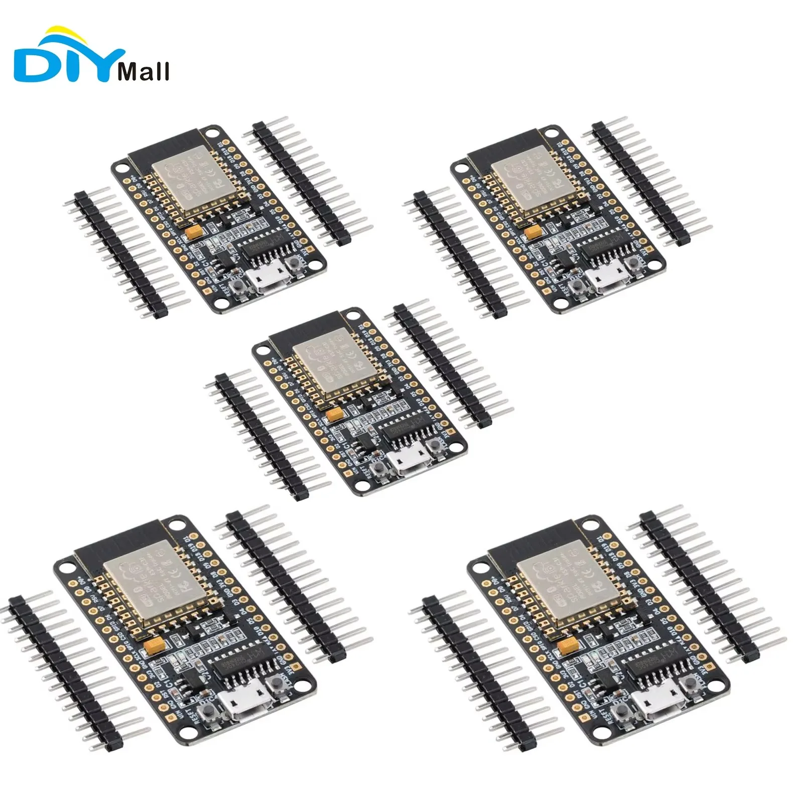 Фото 5 шт. DIYmall NiceMCU-C3F V1.0 ESP32-C3 WiFi +BT BLE Плата для разработки, 32-битный одноядерный процессор RISC-V, 4 МБ Flash №3