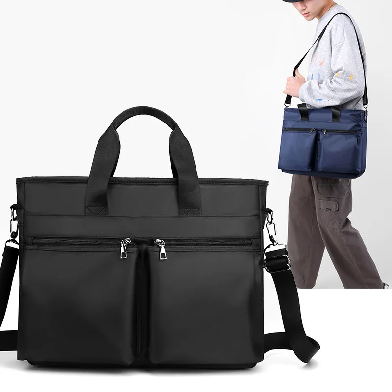 

Classic Multifunction Solid Color Briefcase Fashion Multiple Pockets Business Laptop Handbag Large Capacity Crossbody Bag XA216C